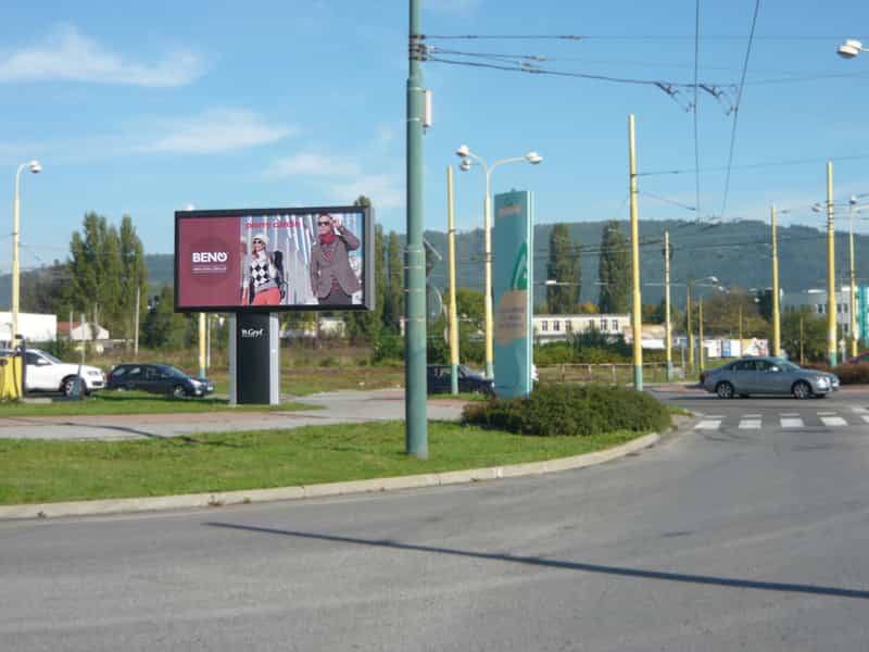 Reklamný Billboard v centre mesta.