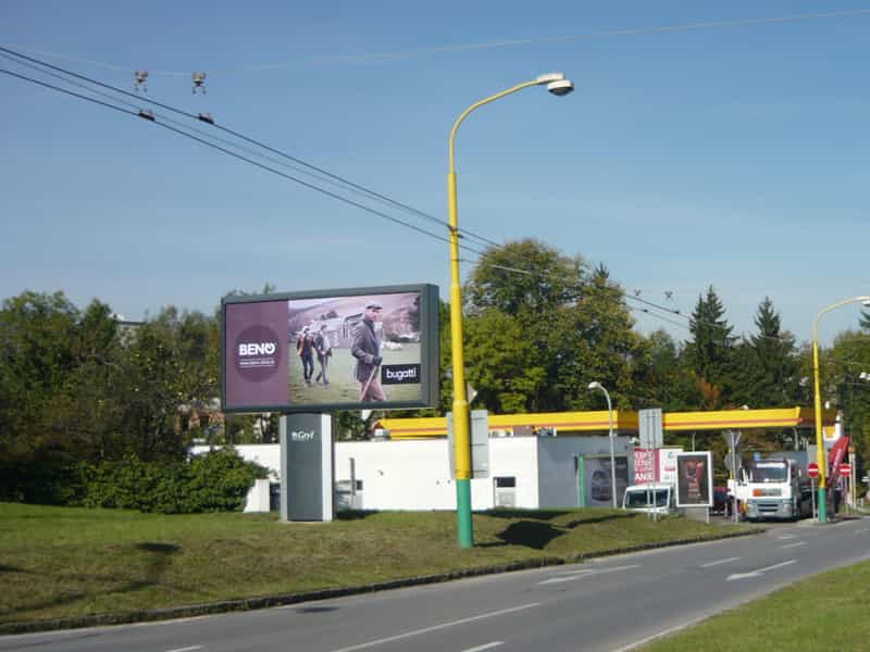 Reklamný Billboard v centre mesta.